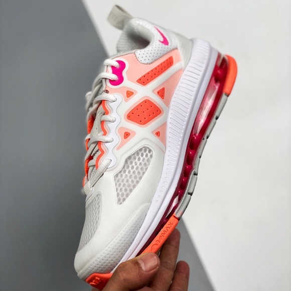 Nike Air Max Genome Bright Mango Hyper Pink Leather Sneaker Womens Size 7 NEW - Picture 7 of 11